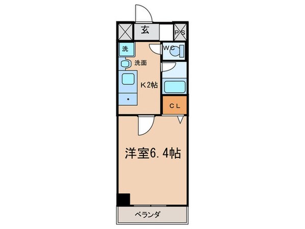 クレスト山手通の物件間取画像